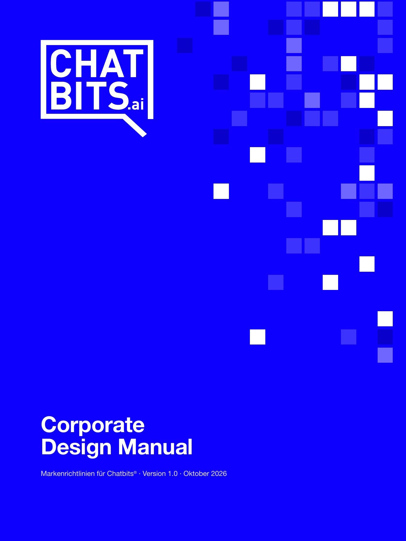 “Cover” page from the Chatbits styleguide